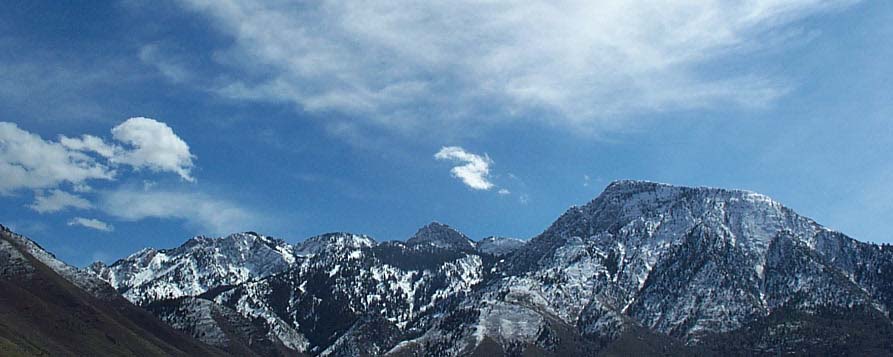 Mt. Olympus and wilderness area from Skyline HS 3/24/03 Copyright 2003 Tony Frates