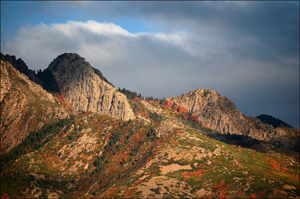 Mt. Olympus in fall as seen from Addsum office Sep 24, 2012 Copyright 2012 Tony Frates